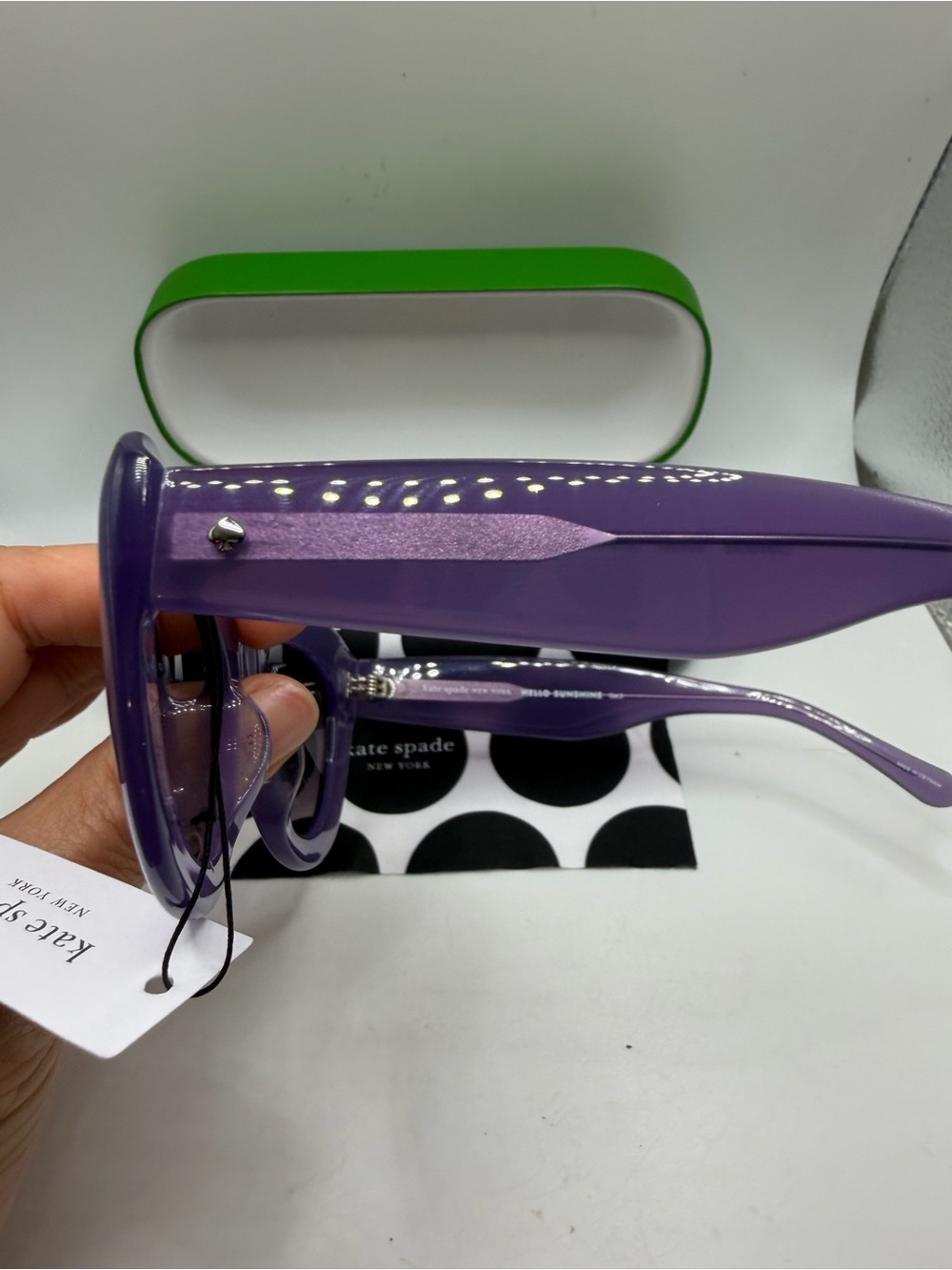 kate spade Lavender/Purple Cat-Eye Sunglasses - Picture 5 of 10